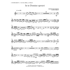 In Te Domine Speravi (ed. Ryan Kelly) - C Instrument II