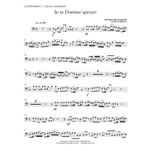 In Te Domine Speravi (ed. Ryan Kelly) - C Instrument III