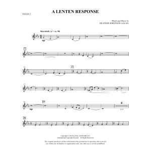 A Lenten Response - Violin 2