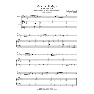 Minuet In G Major, BWV Anh. 114
