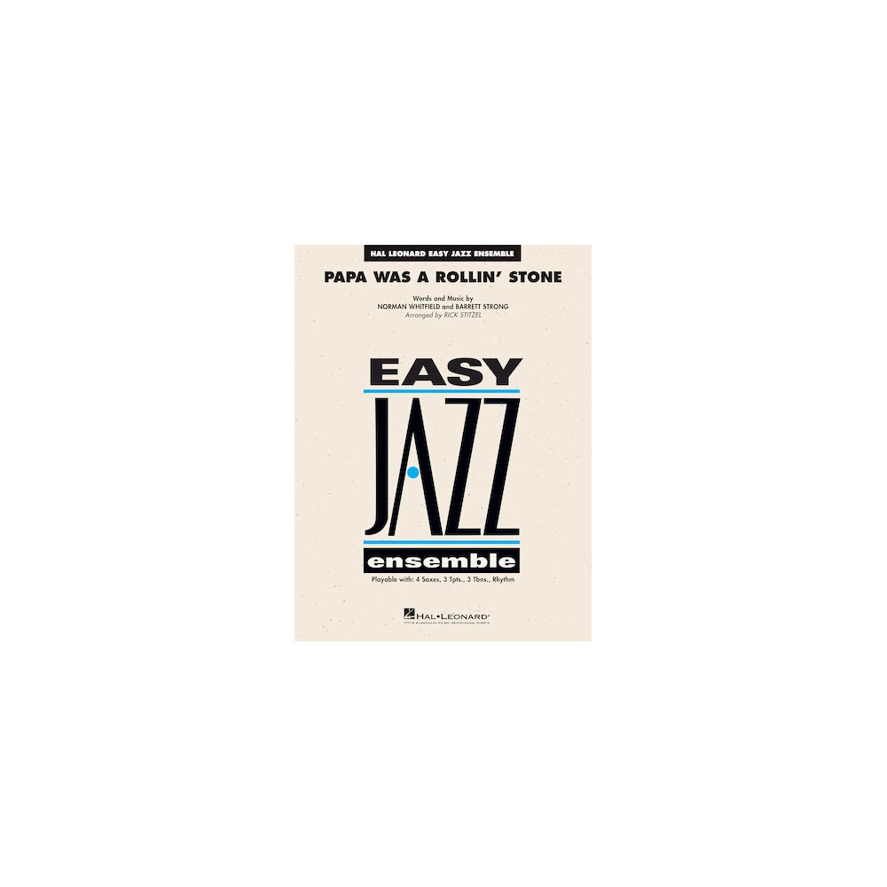 Papa Was a Rollin' Stone (arr. Rick Stitzel) - Baritone Sax