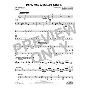 Papa Was a Rollin' Stone (arr. Rick Stitzel) - Aux Percussion