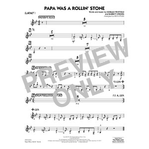Papa Was a Rollin' Stone (arr. Rick Stitzel) - Clarinet 1