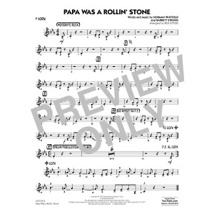 Papa Was a Rollin' Stone (arr. Rick Stitzel) - F Horn