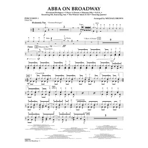 ABBA on Broadway (arr. Michael Brown) - Percussion 1