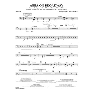 ABBA on Broadway (arr. Michael Brown) - Timpani