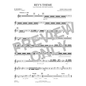 Rey's Theme (from Star Wars: The Force Awakens) - Bb Trumpet 2 (sub. C Tpt. 2)