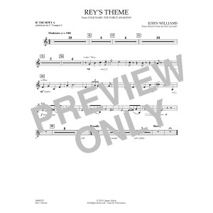Rey's Theme (from Star Wars: The Force Awakens) - Bb Trumpet 4 (sub. C Tpt. 4)