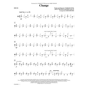 Change (feat. James Taylor) (arr. Mark Brymer) - Drums