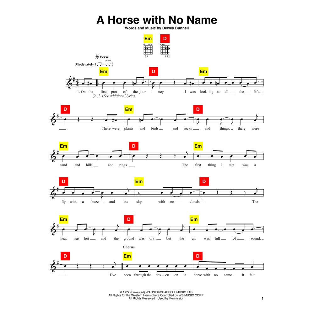 A Horse With No Name