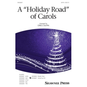 A Holiday Road Of Carols (arr. Greg Gilpin) - Bass
