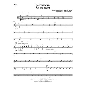 Jambalaya (On The Bayou) (arr. Ryan O'Connell) - Drums