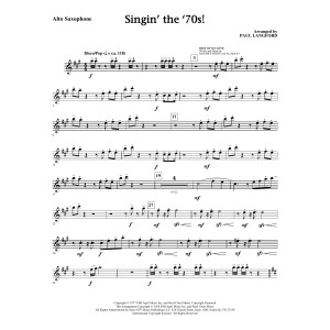 Singin' The 70's (arr. Paul Langford) - Alto Sax