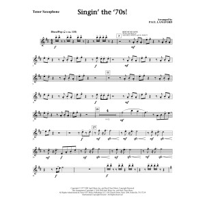 Singin' The 70's (arr. Paul Langford) - Tenor Saxophone