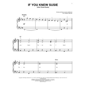 If You Knew Susie (Like I Know Susie)
