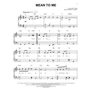Mean To Me (from Love Me Or Leave Me)