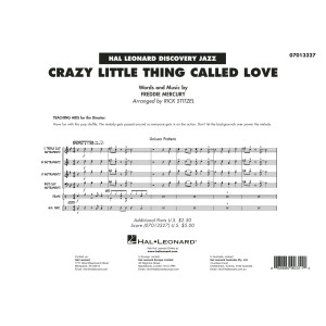 Crazy Little Thing Called Love (arr. Rick Stitzel) - Conductor Score (Full Score)
