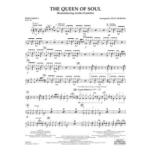 The Queen Of Soul (arr. Paul Murtha)- Conductor Score (Full Score) - Percussion 1