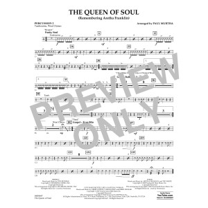 The Queen Of Soul (arr. Paul Murtha)- Conductor Score (Full Score) - Percussion 2