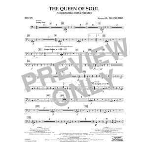 The Queen Of Soul (arr. Paul Murtha)- Conductor Score (Full Score) - Timpani