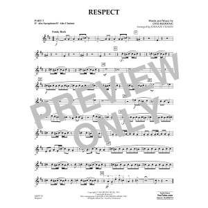 Respect (arr. Johnnie Vinson) - Pt.3 - Eb Alto Sax/Alto Clar.