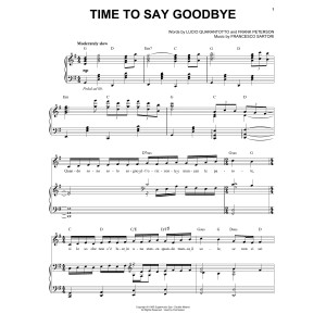 Time To Say Goodbye