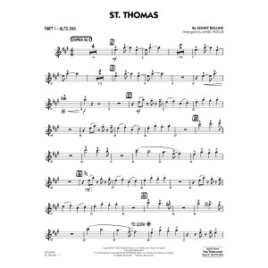 St. Thomas (arr. Mark Taylor) - Part 1 - Alto Sax