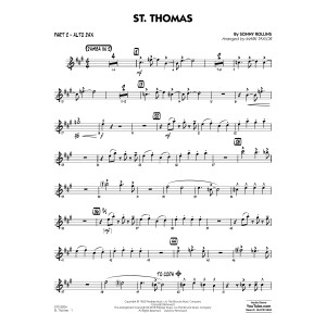 St. Thomas (arr. Mark Taylor) - Part 2 - Alto Sax