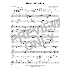 Hymn to Freedom (arr. Kirby Shaw) - Tenor Sax