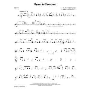 Hymn to Freedom (arr. Kirby Shaw) - Drums