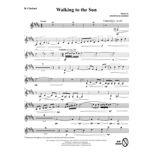 Walking To The Sun - Clarinet