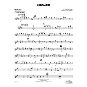 Birdland (arr. John Berry) - Tenor Sax 1