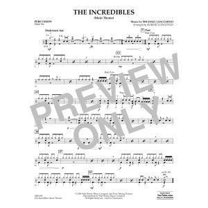The Incredibles (Main Theme) (arr. Robert Longfield) - Percussion