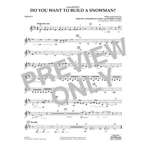 Do You Want To Build A Snowman (from Frozen) (arr. Larry Moore) - Violin 2