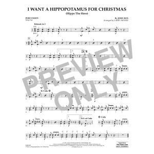 I Want A Hippopotamus For Christmas (arr. Larry Moore) - Percussion