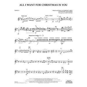 All I Want for Christmas Is You (arr. Larry Moore) - Violin 1