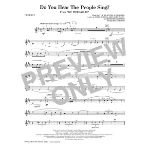 Do You Hear The People Sing? (from Les Miserables) (arr. Ed Lojeski) - Bb Trumpet 2