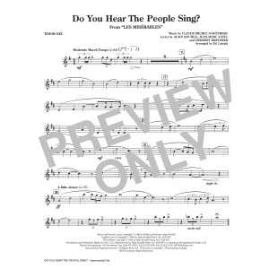 Do You Hear The People Sing? (from Les Miserables) (arr. Ed Lojeski) - Tenor Saxophone