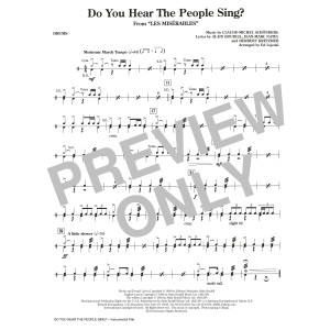 Do You Hear The People Sing? (from Les Miserables) (arr. Ed Lojeski) - Drums