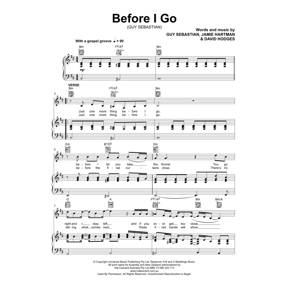 Before I Go