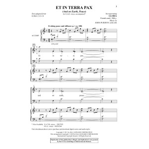 Et In Terra Pax (And On Earth, Peace)