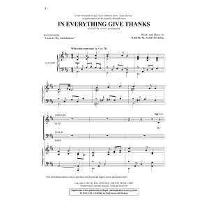 In Everything Give Thanks