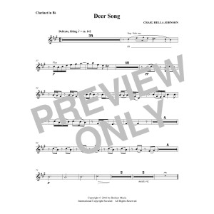 Deer Song (from Considering Matthew Shepard) - Clarinet