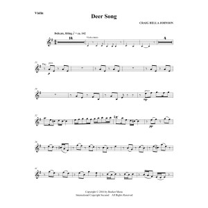 Deer Song (from Considering Matthew Shepard) - Violin