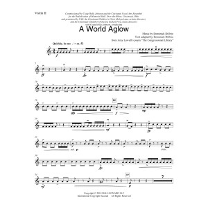 A World Aglow - Violin 2