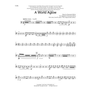 A World Aglow - Cello