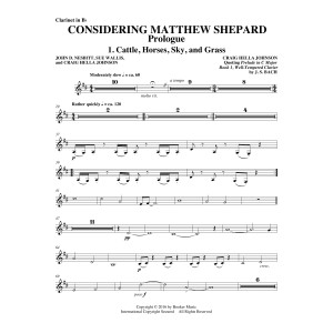 Considering Matthew Shepard - Clarinet