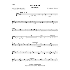 Gently Rest (Deer Lullaby) (from Considering Matthew Shepard) - Violin
