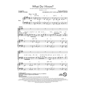 What Do I Know? (arr. Audrey Snyder)
