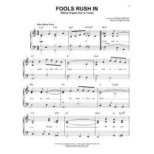 Fools Rush In (Where Angels Fear To Tread)